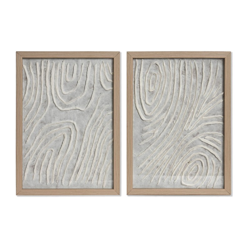 Quadro Home ESPRIT Bianco Naturale Scandinavo 25 x 2 x 35 cm Quadro Home ESPRIT Bianco Naturale Scandinavo 25 x 2 x 35 cm