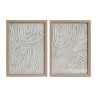 Quadro Home ESPRIT Bianco Naturale Scandinavo 25 x 2 x 35 cm