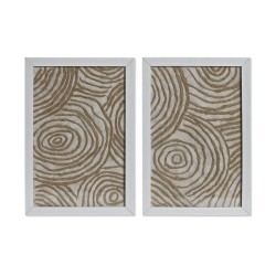 Quadro Home ESPRIT Bianco Naturale Moderno 20 x 2 x 30 cm