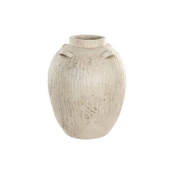 Vaso Home ESPRIT Bianco Magnesio 38 x 38 x 48 cm