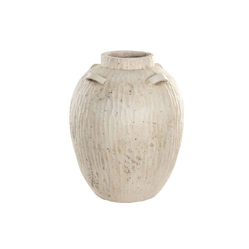 Vaso Home ESPRIT Bianco Magnesio 38 x 38 x 48 cm Vaso Home ESPRIT Bianco Magnesio 38 x 38 x 48 cm