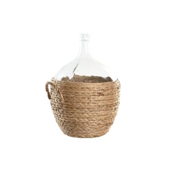 Vaso Home ESPRIT Trasparente Marrone Chiaro Cristallo Naturale 37 x 37 x 55 cm