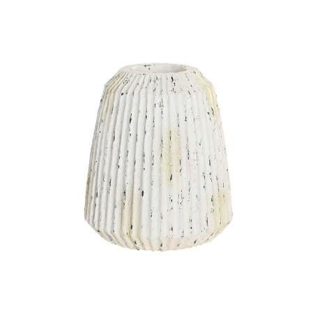 Vaso Home ESPRIT Bianco Magnesio 28,5 x 28,5 x 32,5 cm