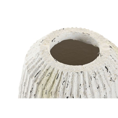 Vaso Home ESPRIT Bianco Magnesio 28,5 x 28,5 x 32,5 cm