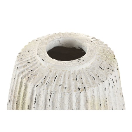 Vaso Home ESPRIT Bianco Magnesio 28 x 28 x 41 cm