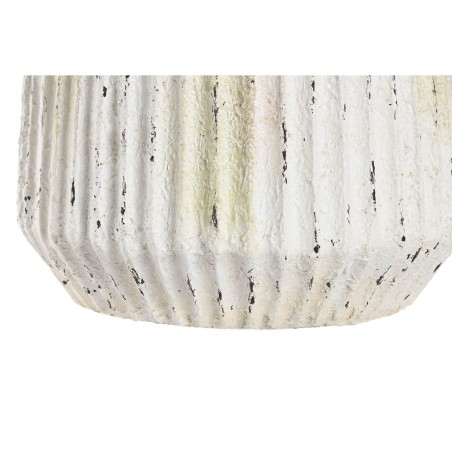 Vaso Home ESPRIT Bianco Magnesio 28 x 28 x 41 cm