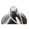 Vaso Home ESPRIT Trasparente Marrone scuro Cristallo Naturale Coloniale 26 x 26 x 39 cm