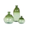 Vaso Home ESPRIT Verde Vetro riciclato 34 x 34 x 73 cm