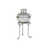 Vaso Home ESPRIT Nero Argentato Alluminio 45 x 45 x 95 cm