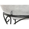 Vaso Home ESPRIT Nero Argentato Alluminio 45 x 45 x 95 cm