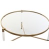 Tavolino da Caffè DKD Home Decor Glamour Trasparente Dorato Acrilico Metallo 87 x 87 x 50 cm