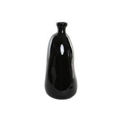 Vaso Home ESPRIT Nero Vetro riciclato 22 x 22 x 51 cm