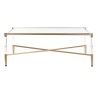 Tavolino da Caffè DKD Home Decor Metallo Acrilico Glamour (120 x 70 x 45 cm)