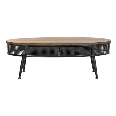 Tavolino da Caffè DKD Home Decor Marrone Nero Metallo Abete 120 x 58 x 42 cm