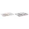 Tovaglia e tovaglioli DKD Home Decor 9 Pezzi 2 Unità 150 x 250 x 0,5 cm Grigio Blu cielo