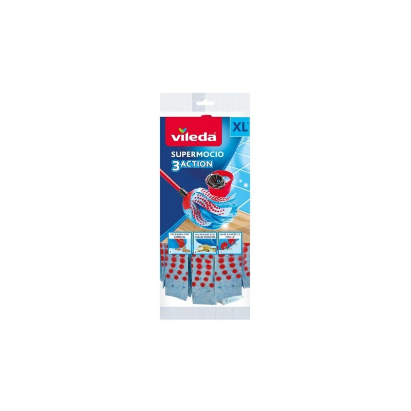 Ricambio Vileda 3Action Velour XL Spazzolone Poliammide Poliestere Cellulosa (1 Unità) Ricambio Vileda 3Action Velour XL Spazzolone Poliammide Poliestere Cellulosa (1 Unità)