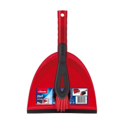 Set di Pulizia Scopa e Paletta Vileda 141743 Nero Rosso Plastica (1 Pezzi) (1 Unità)