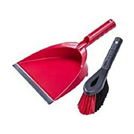 Set di Pulizia Scopa e Paletta Vileda 141743 Nero Rosso Plastica (1 Pezzi) (1 Unità)