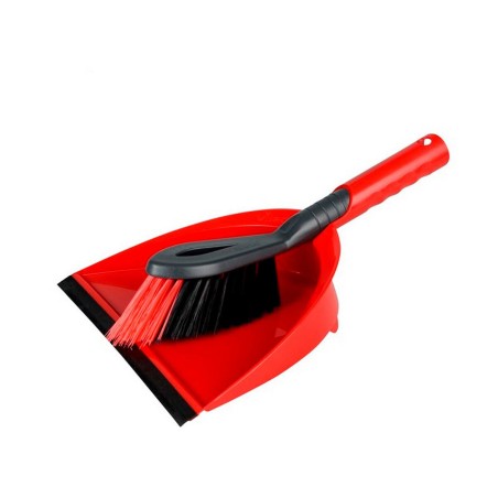 Set di Pulizia Scopa e Paletta Vileda 141743 Nero Rosso Plastica (1 Pezzi) (1 Unità)