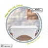 Custodia Protettrice Aktive Bianco 122 x 76 x 61 cm Tavolo Accessori Veicoli Autostrada (6 Unità)