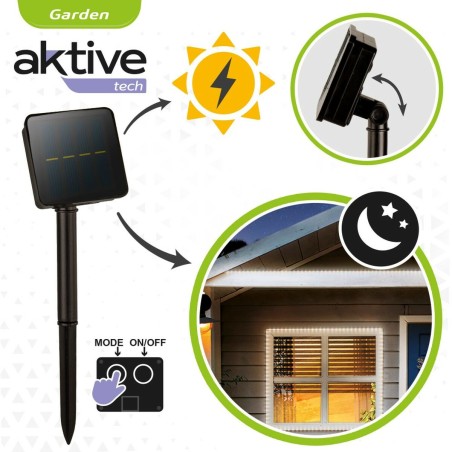 Striscia di luci Aktive LED Bianco Giardino 3 m (6 Unità)
