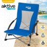 Sedia da Spiaggia Aktive Azzurro 50 x 67 x 51 cm (4 Unità)