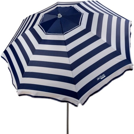 Ombrellone Aktive Azzurro/Bianco 220 x 209 x 220 cm Acciaio Tessuto Oxford (6 Unità)