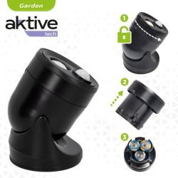 Luce LED con Sensore di Movimento Aktive Plastica 10,5 x 12,5 x 13,5 cm (12 Unità)