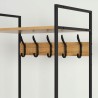 Appendiabiti con ripiano Max Home Acciaio Melammina Truciolare Minimalista 60 x 175 x 40 cm