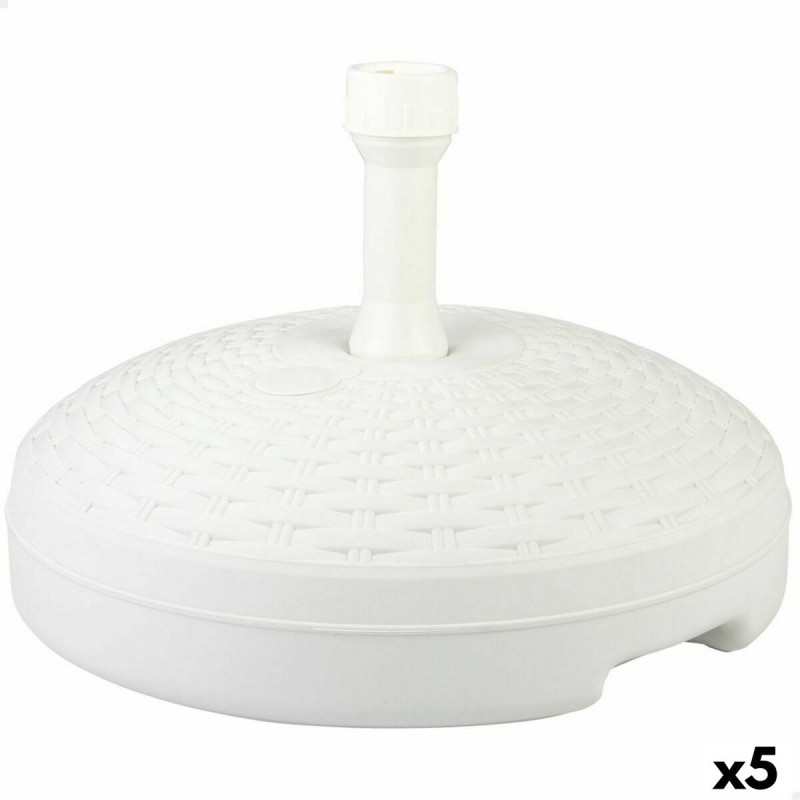Base per Ombrellone Aktive Bianco Plastica 45 x 30 x 45 cm (5 Unità) Base per Ombrellone Aktive Bianco Plastica 45 x 30 x 45 cm (5 Unità)