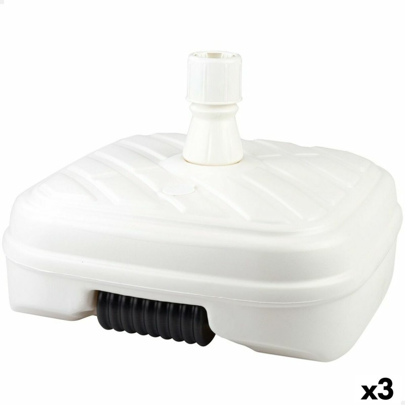Base per Ombrellone Aktive Bianco Plastica 56 x 40 x 56 cm (3 Unità) Base per Ombrellone Aktive Bianco Plastica 56 x 40 x 56 cm (3 Unità)