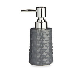 Dispenser di Sapone Berilo J912-A-GRIS Grigio Argentato Ceramica 350 ml (6 Unità)