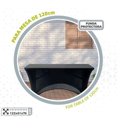 Custodia Protettrice Aktive Nero 122 x 76 x 61 cm Tavolo Accessori Veicoli Autostrada (6 Unità)