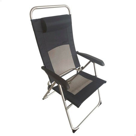 Sedia Pieghevole con Poggiatesta Aktive 48 x 114 x 63 cm
