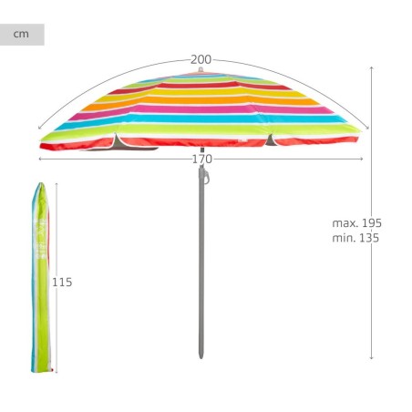 Ombrellone Aktive 200 x 195 x 200 cm (6 Unità)