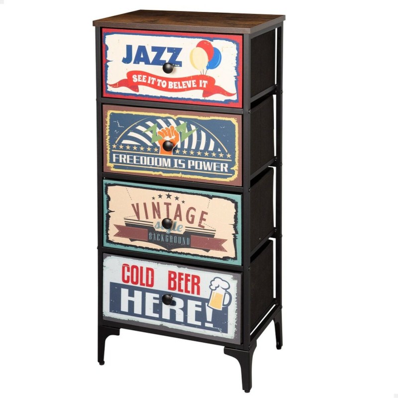 Cassettiera Max Home Vintage 45 x 98 x 30 cm Cassettiera Max Home Vintage 45 x 98 x 30 cm