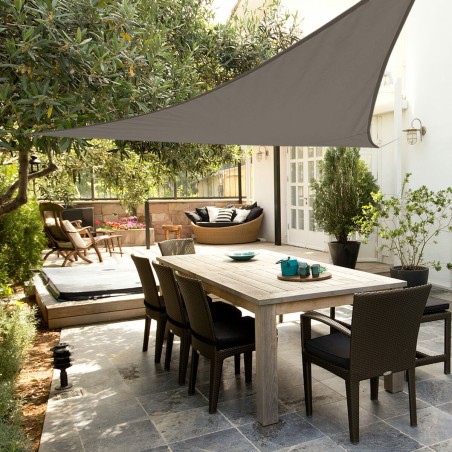 Vela parasole Aktive Grigio 500 x 0,5 x 500 cm Triangolare (4 Unità)