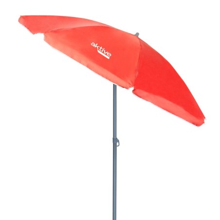 Ombrellone Aktive UV50 Ø 180 cm Corallo Poliestere Alluminio 180 x 187 x 180 cm (12 Unità)