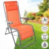 Lettino Aktive textilene Arancio 160 x 76 x 52 cm