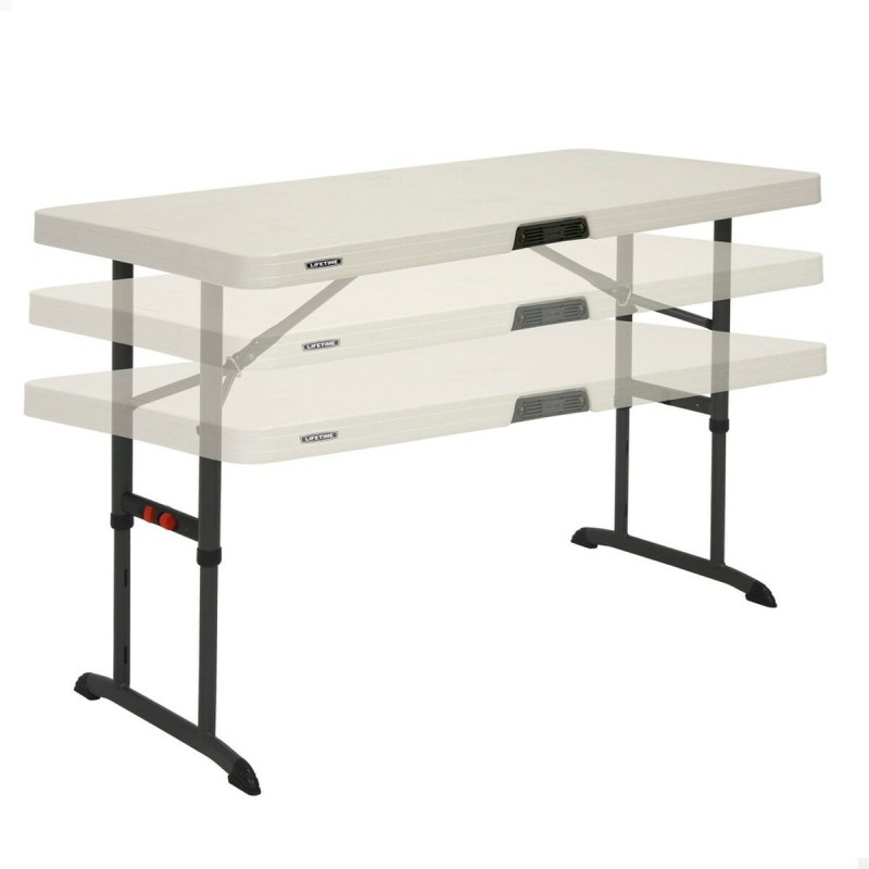 Tavolo Pieghevole Lifetime Crema 122 x 86 x 61 cm Acciaio Plastica Tavolo Pieghevole Lifetime Crema 122 x 86 x 61 cm Acciaio Plastica