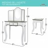 Toletta con Sgabello Woomax Bianco Giocattolo 61 x 100 x 29 cm