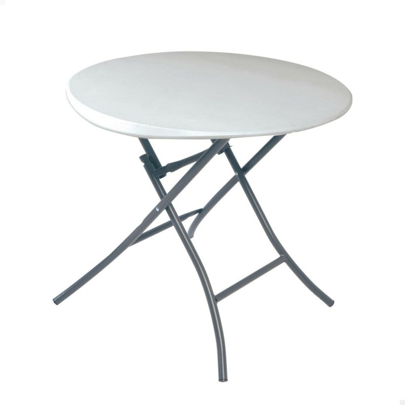 Tavolo aggiuntivo Lifetime Bianco 83,5 x 73,5 x 83,5 cm Acciaio Plastica Tavolo aggiuntivo Lifetime Bianco 83,5 x 73,5 x 83,5 cm Acciaio Plastica