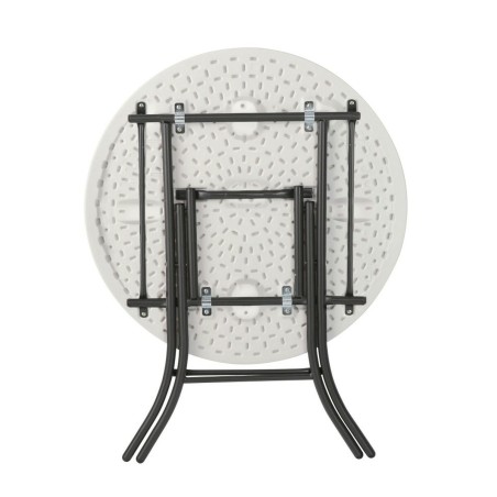 Tavolo aggiuntivo Lifetime Bianco 83,5 x 73,5 x 83,5 cm Acciaio Plastica