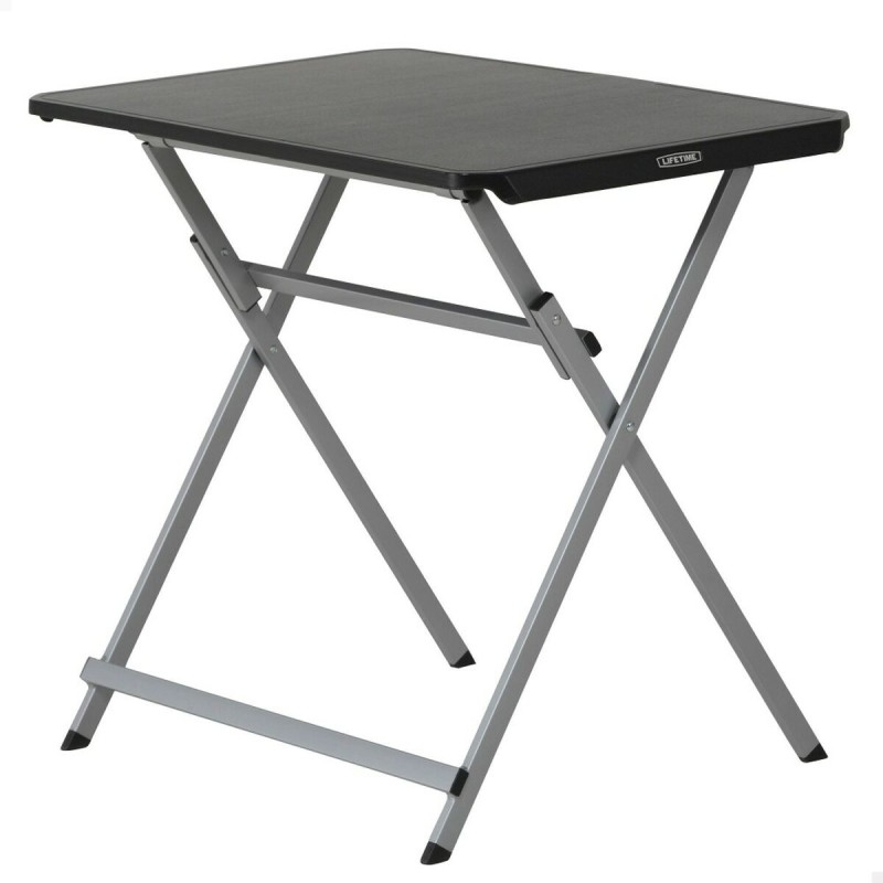 Tavolo aggiuntivo Lifetime Nero 75 x 66 x 50,5 cm Acciaio Plastica Tavolo aggiuntivo Lifetime Nero 75 x 66 x 50,5 cm Acciaio Plastica