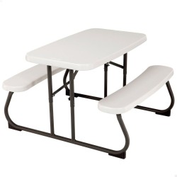 Tavolo per Bambini Lifetime Crema Pieghevole Picnic 82,5 x 53,5 x 90 cm Acciaio Plastica