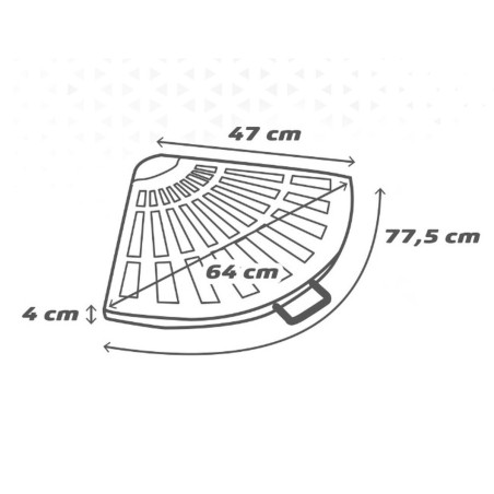Base per Ombrellone Aktive Nero Alluminio Poliresina 47 x 4 x 64 cm 1 Pezzi