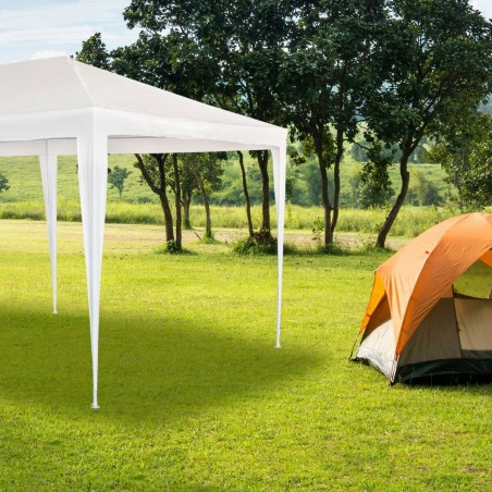 Gazebo Aktive 300 x 255 x 600 cm Metallo Bianco Plastica