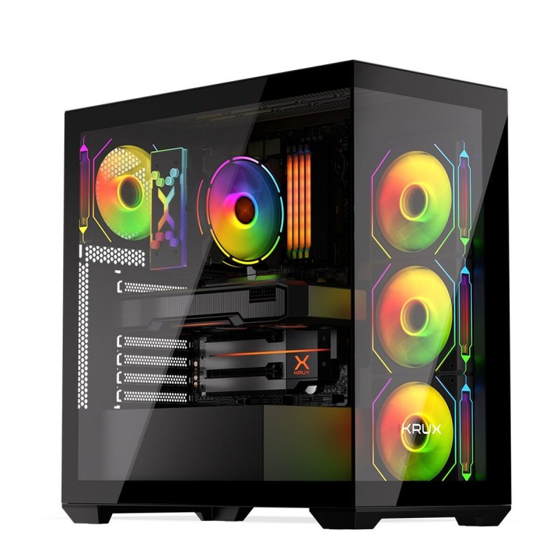 Case computer desktop ATX Krux KRXD004 Nero Case computer desktop ATX Krux KRXD004 Nero