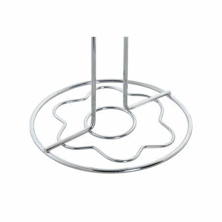 Portarotolo di Carta Igienica DKD Home Decor Argento Metallo Cromato (14 x 14 x 55 cm)