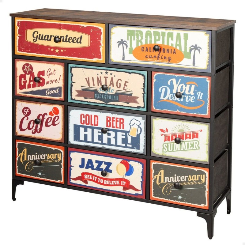 Cassettiera Max Home Vintage 103 x 98 x 30 cm Cassettiera Max Home Vintage 103 x 98 x 30 cm